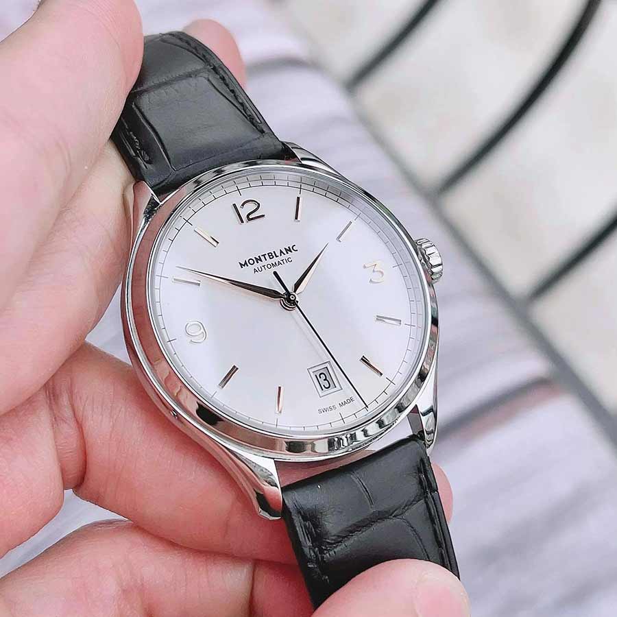 Đồng Hồ Nam Montblanc Heritage 112520 Chronométrie Watch 40mm Màu Đen Bạc
