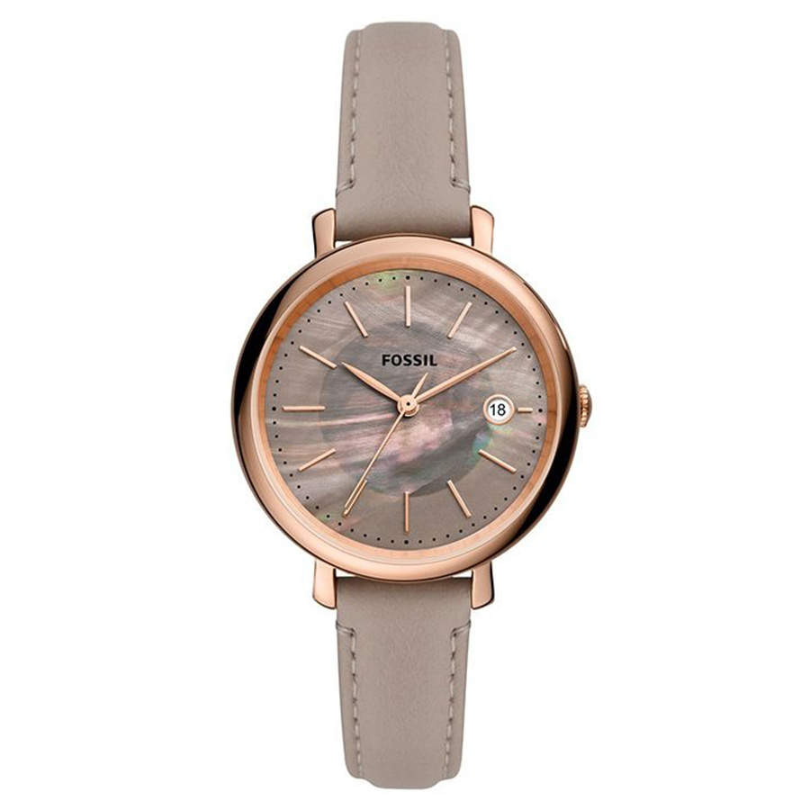 Đồng Hồ Nữ Fossil Jacqueline Solar Dây Da ES5091 Màu Xám