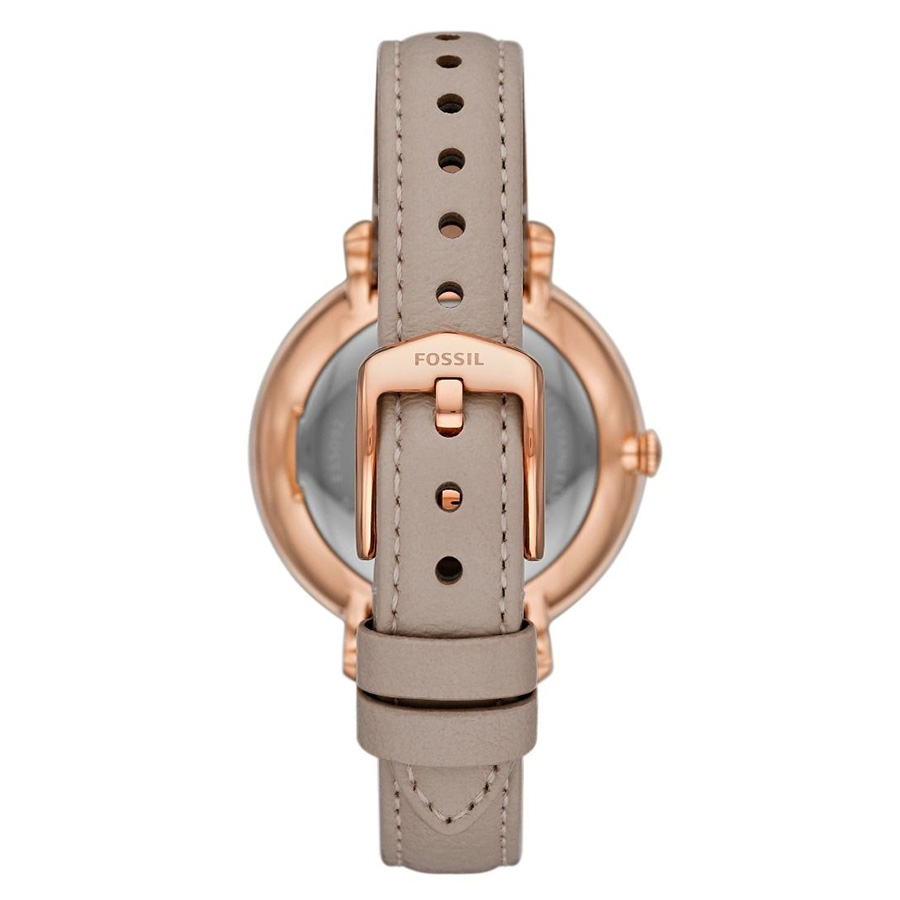 Đồng Hồ Nữ Fossil Jacqueline Solar Dây Da ES5091 Màu Xám