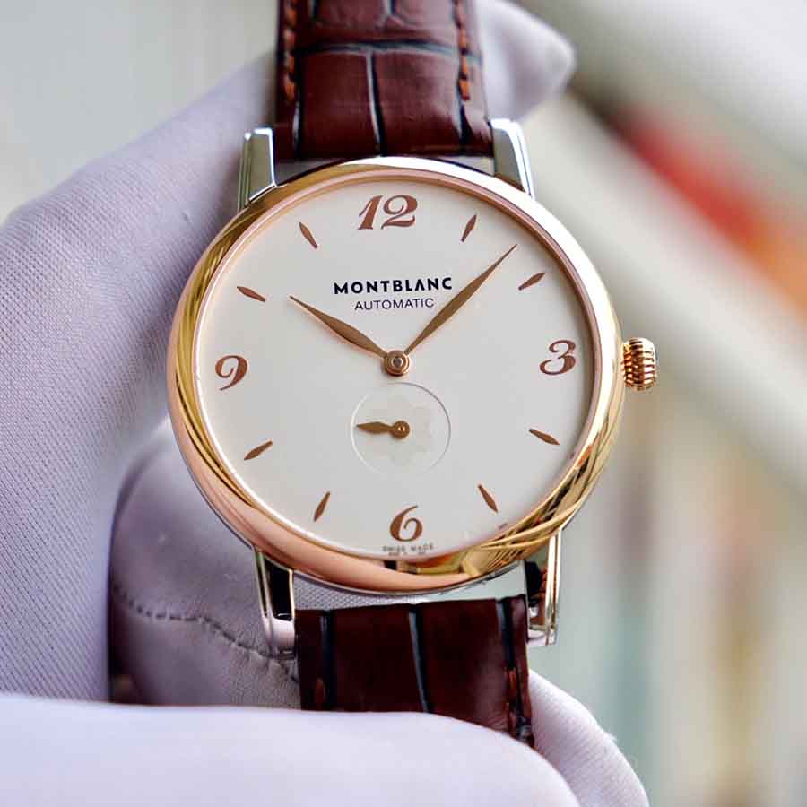 Đồng Hồ Nam Montblanc Star Classique 107309 Màu Nâu Trắng