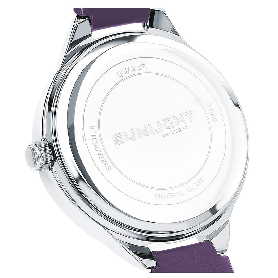 Đồng Hồ Nữ Sunlight Watches For Women Exclusively At S322ASW-01LV Màu Trắng Bạc