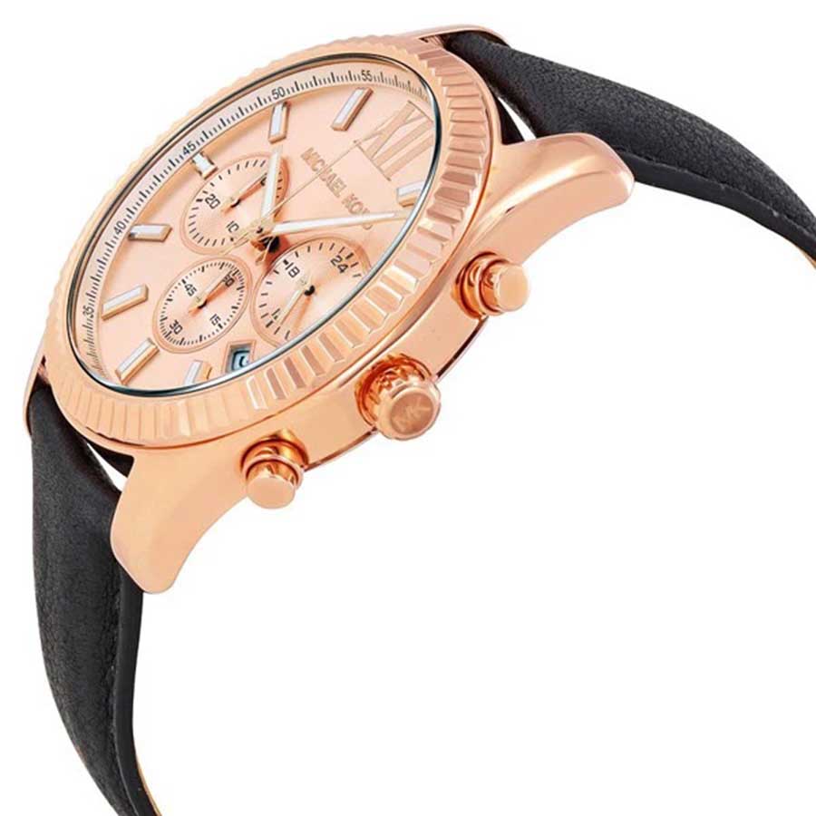 Đồng Hồ Nam Michael Kors MK8516 44mm Màu Đen – Vàng Hồng