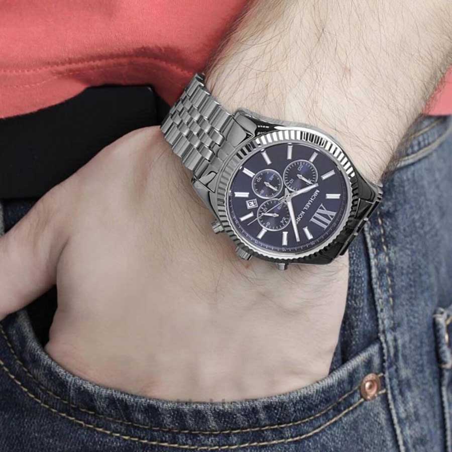Đồng Hồ Nam Michael Kors MK8280 45mm Màu Xanh Bạc