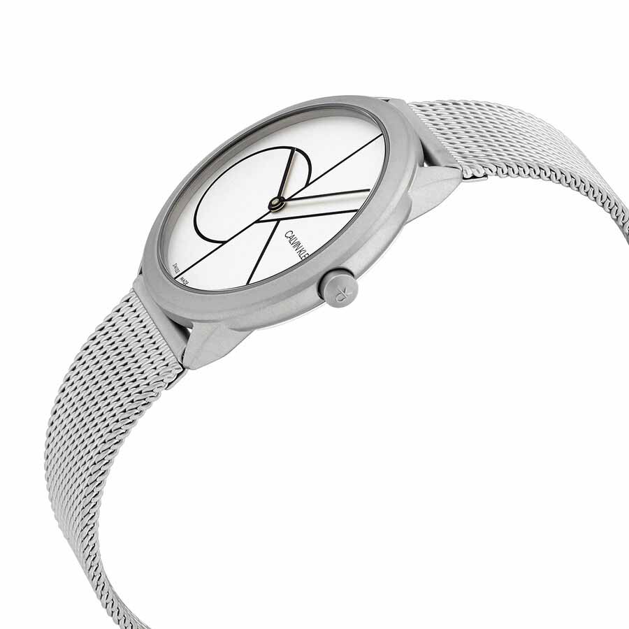 Đồng Hồ Nữ Calvin Klein CK Minimal Quartz White Dial Ladies Watch K3M5215X Màu Bạc