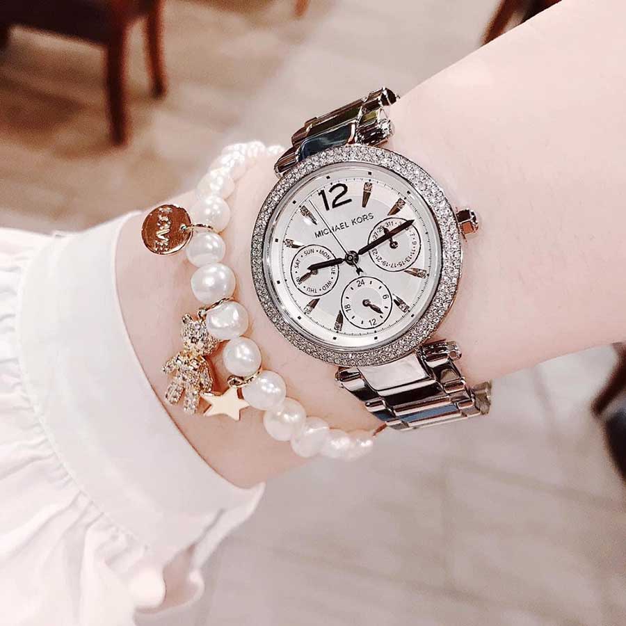 Đồng Hồ Nữ Michael Kors MK6350 33mm Màu Bạc