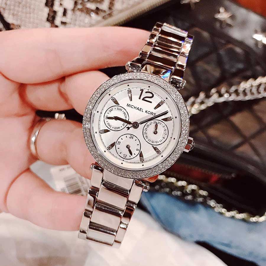 Đồng Hồ Nữ Michael Kors MK6350 33mm Màu Bạc