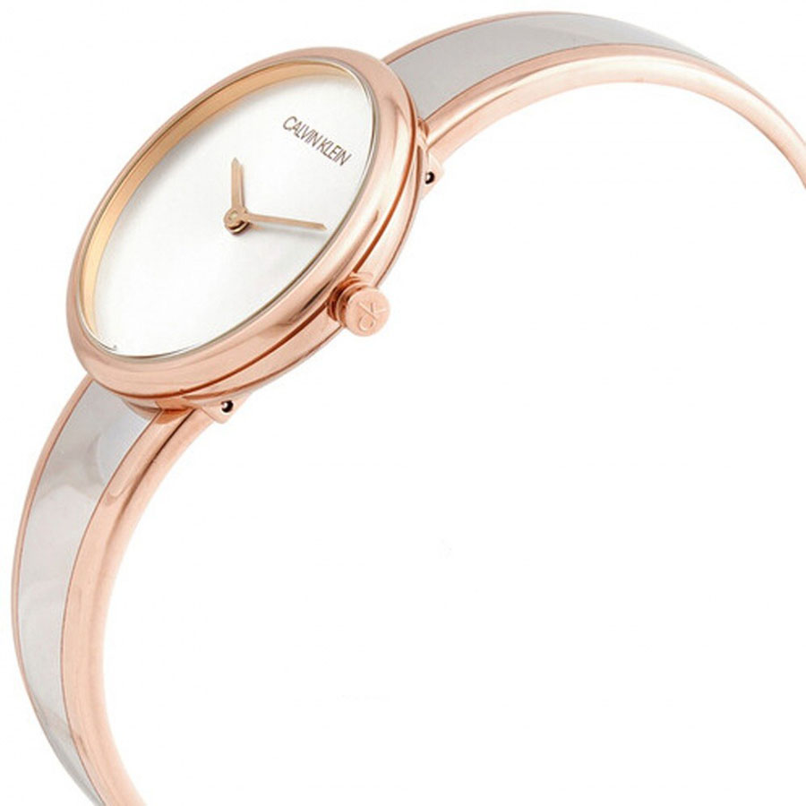 Đồng Hồ Nữ Calvin Klein CK Seduce Quartz Silver Dial Ladies Watch K4E2N61Y Màu Vàng Hồng