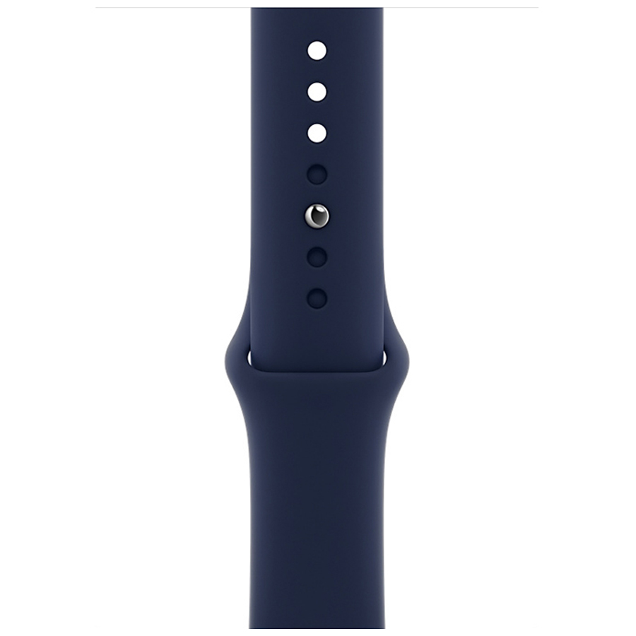 Đồng Hồ Thông Minh Apple Watch S6 LTE 40mm Viền Thép Dây Silicone Màu Xanh Dương