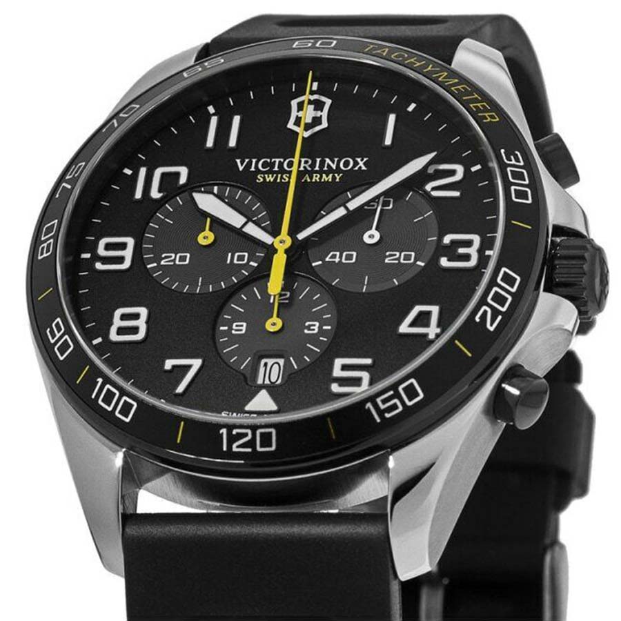 Đồng Hồ Nam Victorinox FieldForce Sport Chronograph Quartz Black Dial 241892 Màu Đen