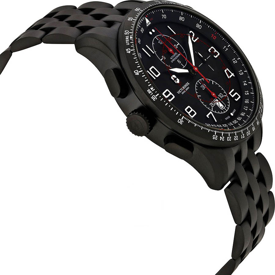 Đồng Hồ Nam Victorinox Swiss Army Airboss Mach 9 Chronograph Automatic 241742 Màu Đen