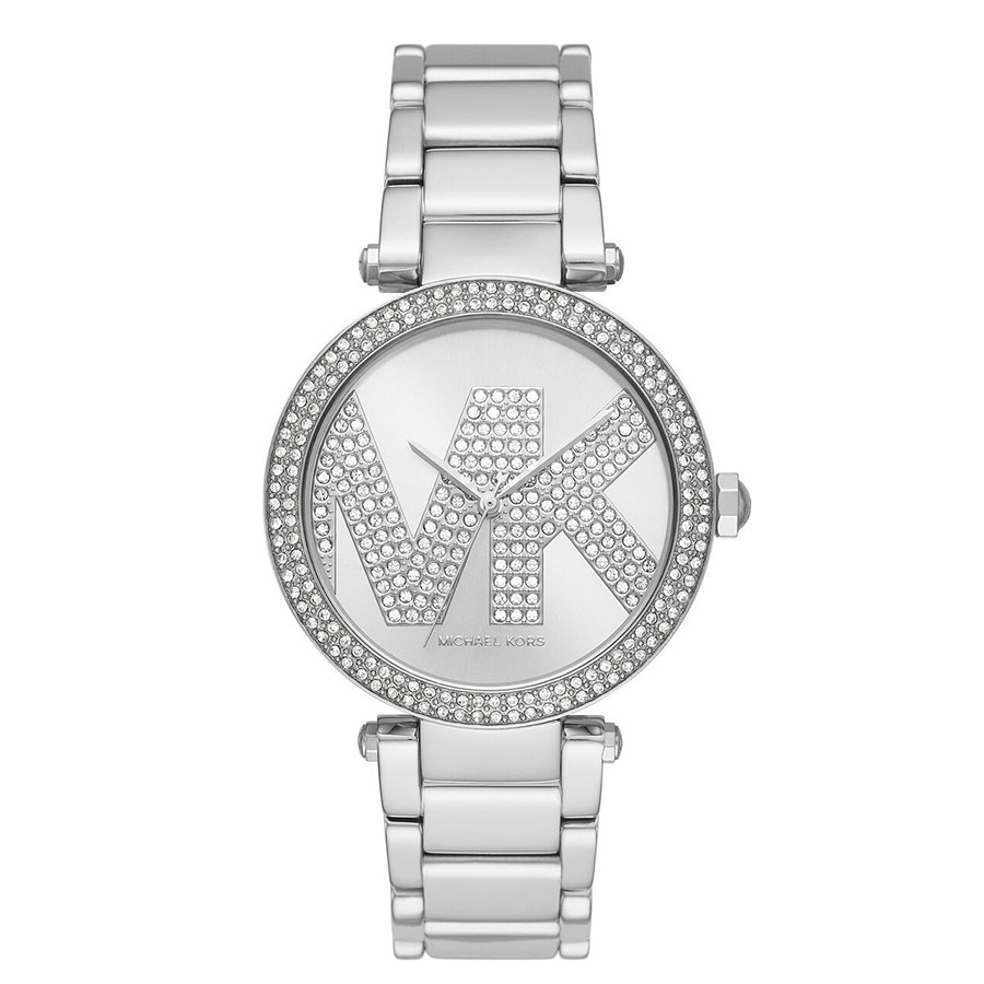 Đồng Hồ Nữ Michael Kors Parker Pavé Stainless Steel Watch Mk6658 Màu Bạc