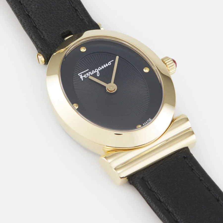 Đồng Hồ Nữ Salvatore Ferragamo Miroir Màu Vàng Đen