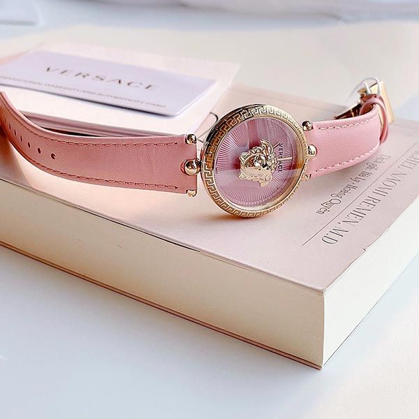Đồng Hồ Nữ Versace VECQ00518 Palazzo Empire Pink Watch 34mm Màu Hồng