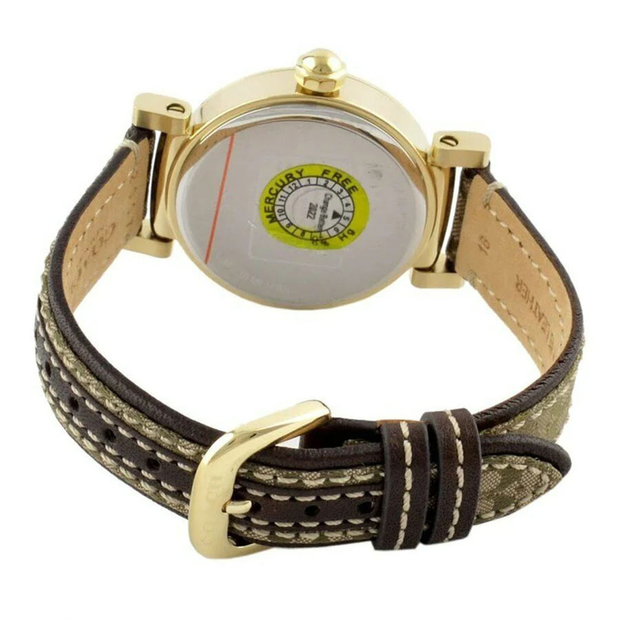 Đồng Hồ Nữ Coach 14503397 Madison Brown Signature Leather Gold Glitz Watch Màu Vàng Trắng