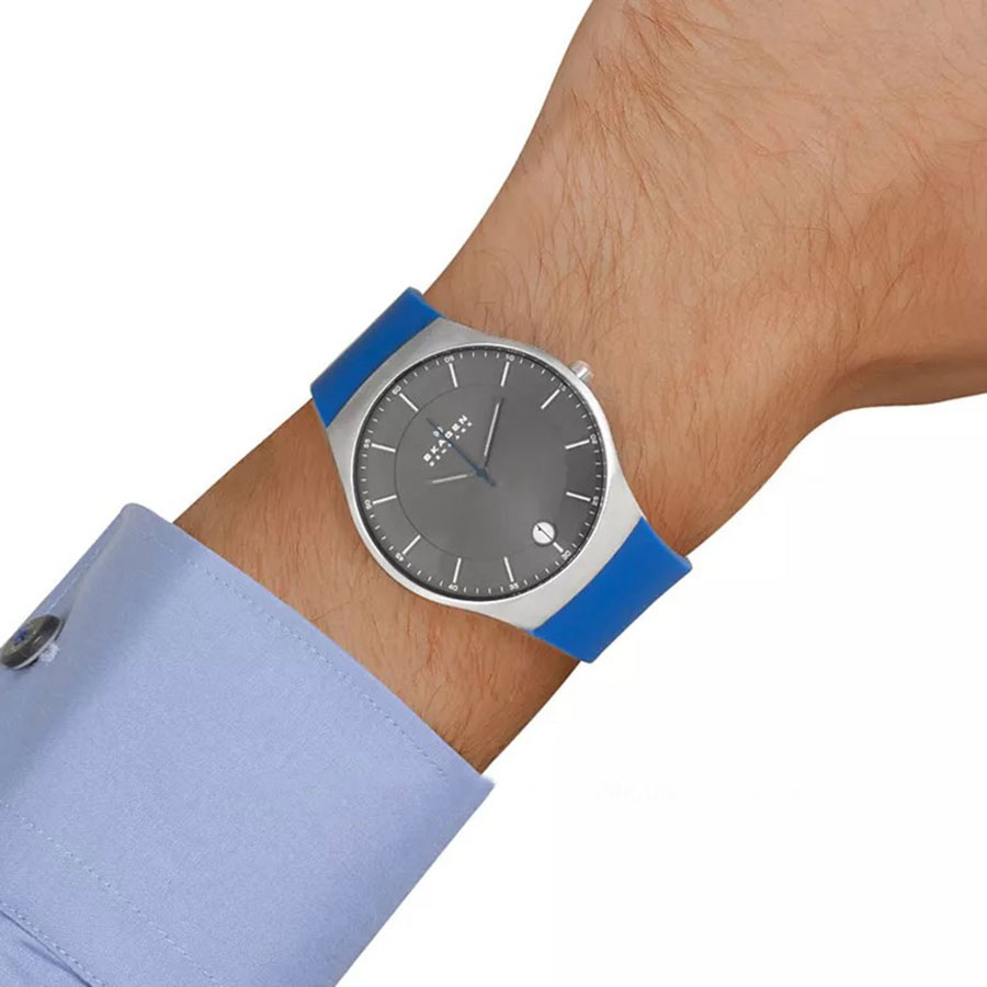 Đồng Hồ Nam Skagen SKW6072 Màu Xám Dây Xanh