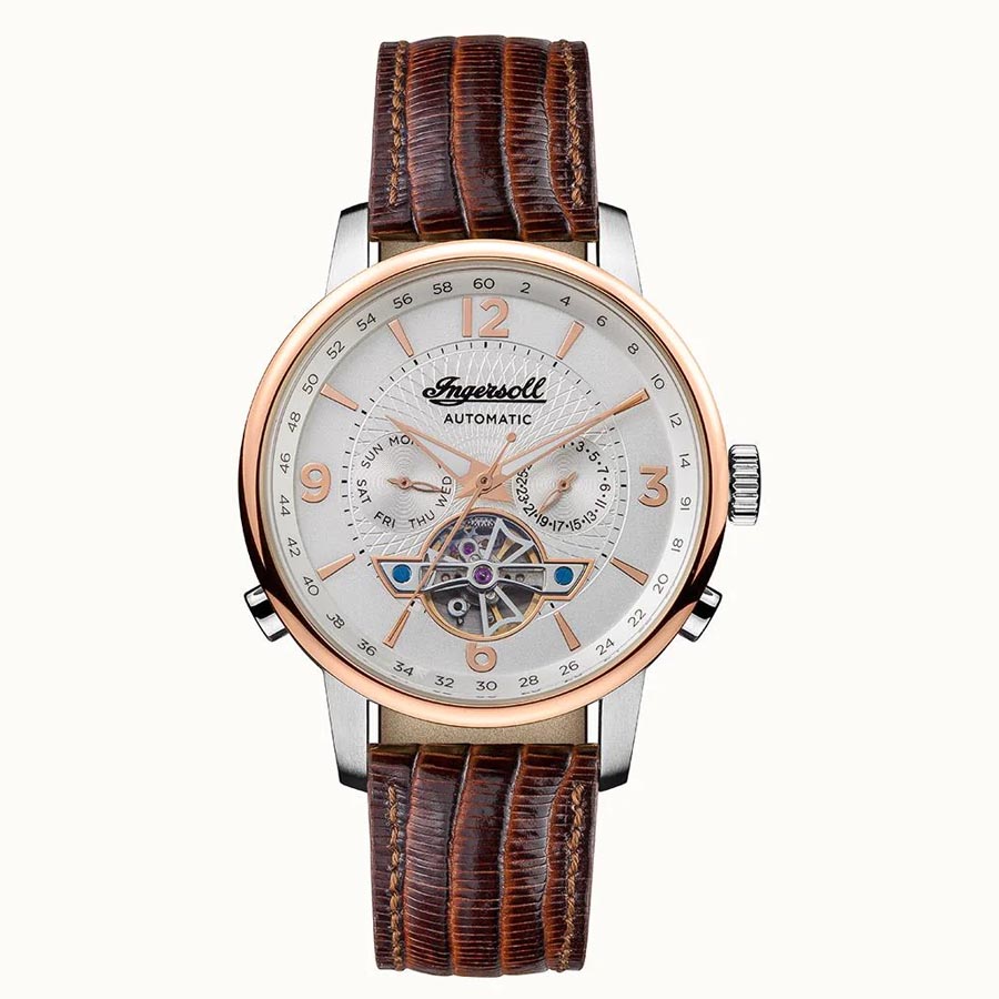 Đồng Hồ Nam Ingersoll The Grafton Automatic I00701B 42mm Màu Nâu