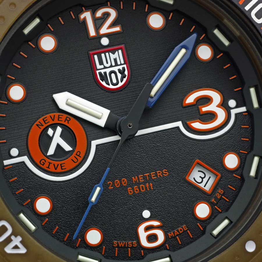 Đồng Hồ Nam Luminox Bear Grylls Survival ECO, 42mm, Rule Of 3 3721.ECO Màu Nâu Đen