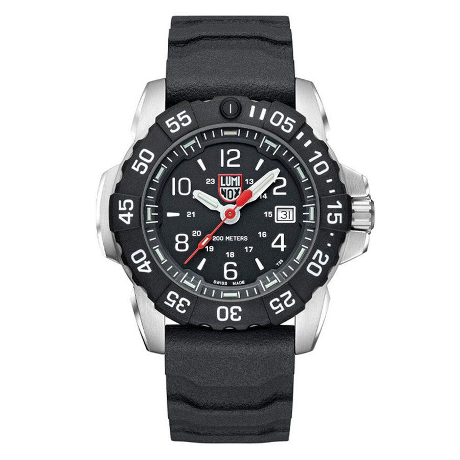 Đồng Hồ Nam Luminox Navy SEAL Steel, 45mm, Diver Watch 3251.CB Màu Đen Bạc