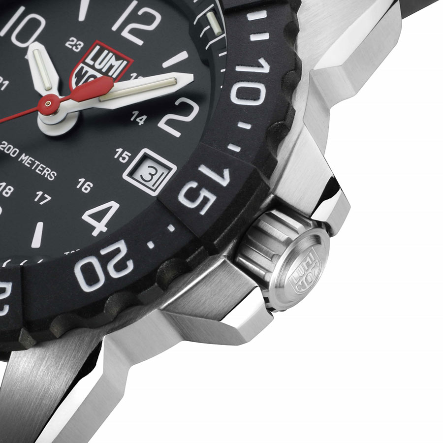 Đồng Hồ Nam Luminox Navy SEAL Steel, 45mm, Diver Watch 3251.CB Màu Đen Bạc