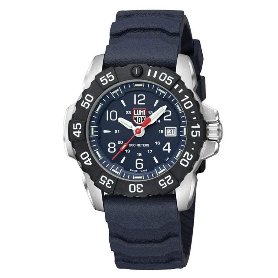 Đồng Hồ Nam Luminox Navy SEAL Steel, 45mm, Military Dive Watch 3253 Màu Xanh Bạc