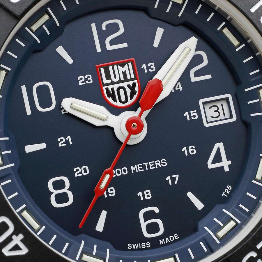 Đồng Hồ Nam Luminox Navy SEAL Steel, 45mm, Military Dive Watch 3253 Màu Xanh Bạc
