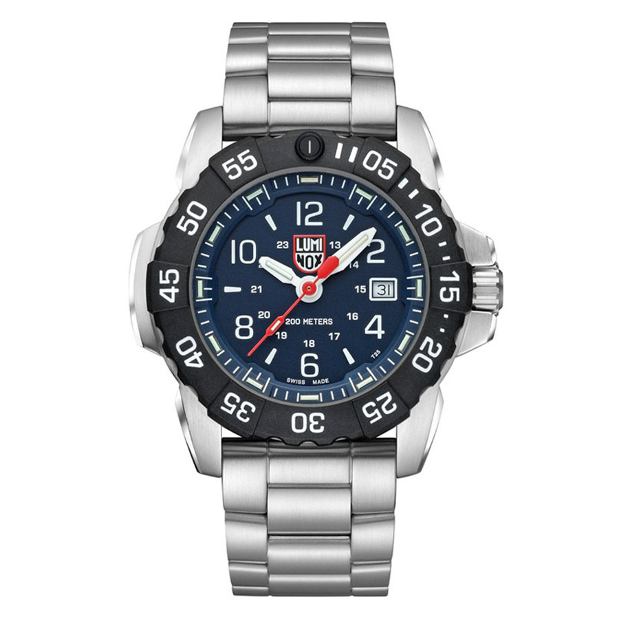 Đồng Hồ Nam Luminox Navy SEAL Steel, 45mm, Military Dive Watch 3254 Màu Bạc
