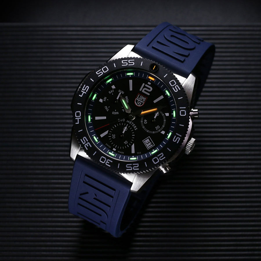 Đồng Hồ Nam Luminox Pacific Diver Chronograph, 44mm, Diver Watch 3143 Màu Xanh Bạc