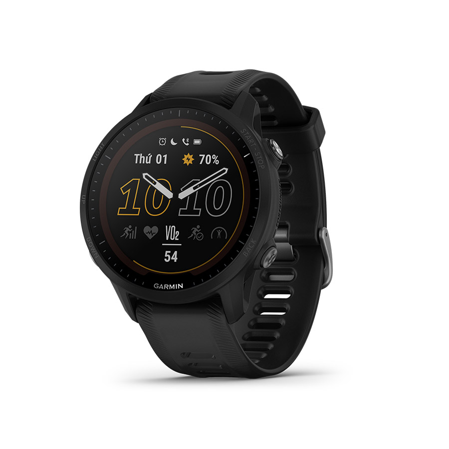 Đồng Hồ Thông Minh Garmin Forerunner 955 Solar 46.5mm Màu Đen
