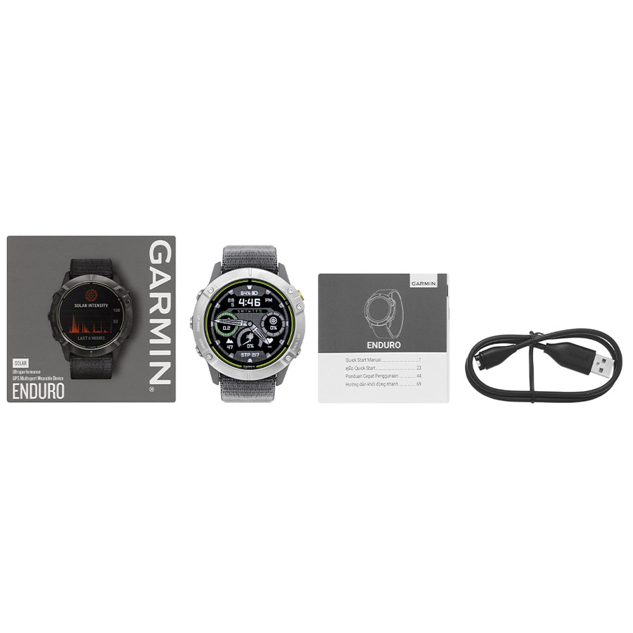 Đồng Hồ Thông Minh Garmin Enduro Dây Vải Màu Xám
