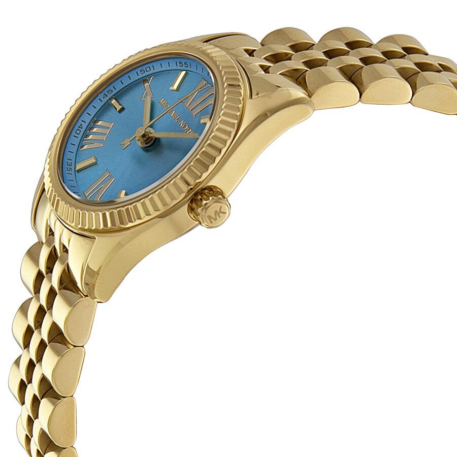 Đồng Hồ Nữ Michael Kors Lexington Ocean Blue Dial Gold-tone Ladies Watch MK3271 Màu Xanh Vàng