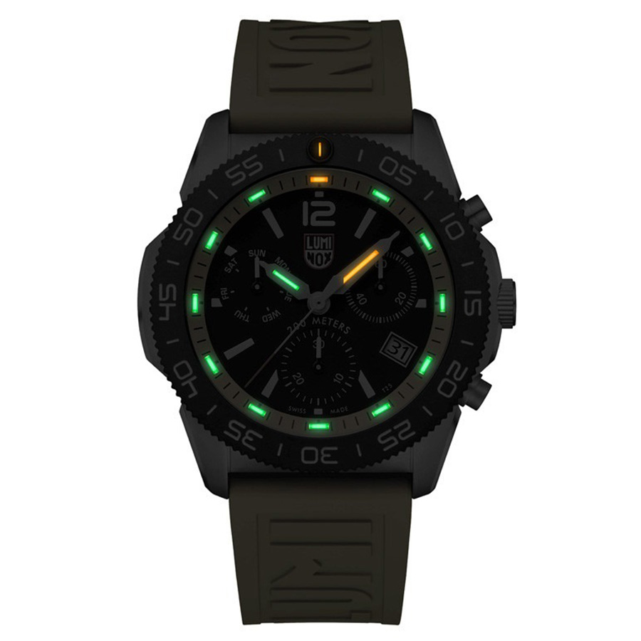 Đồng Hồ Nam Luminox Pacific Diver Chronograph, 44mm, Diver Watch 3145 Màu Vàng Bạc