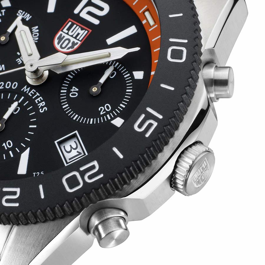 Đồng Hồ Nam Luminox Pacific Diver Chronograph, 44mm, Diver Watch 3149 Màu Bạc Cam