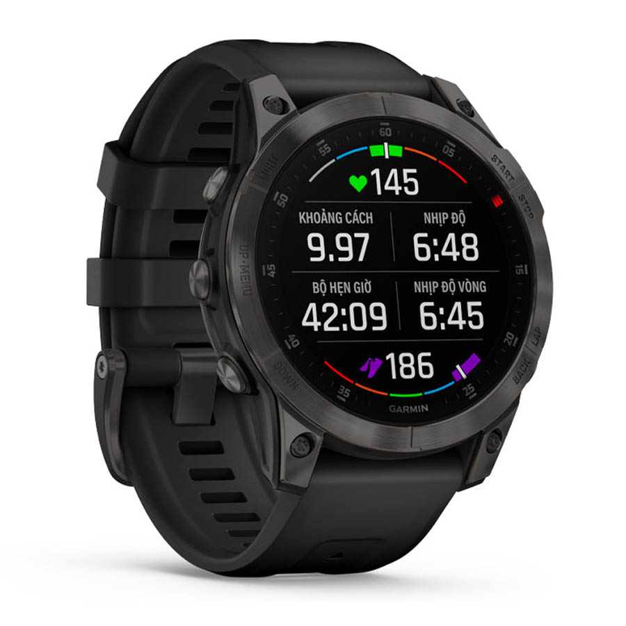 Đồng Hồ Thông Minh Garmin Epix Gen 2 Titanium Màu Đen