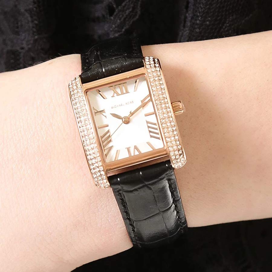 Đồng Hồ Nữ Michael Kors MK2336 Màu Đen – Vàng Hồng