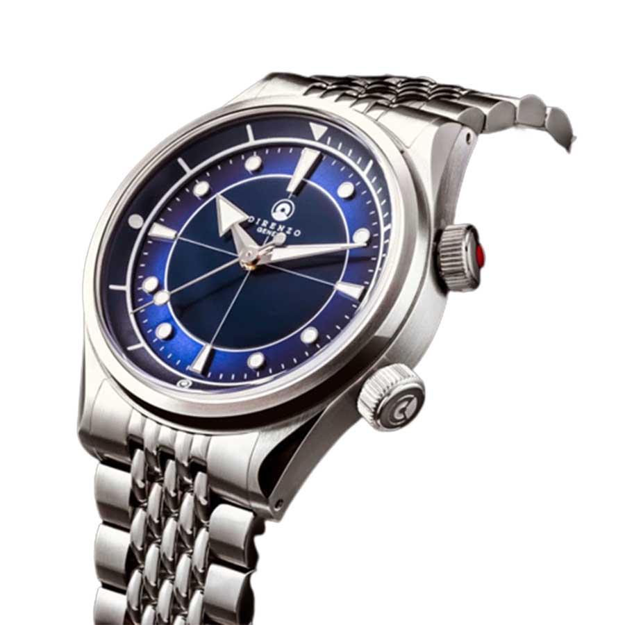 Đồng Hồ Nam Direnzo DRZ 05 SOLARIS BLUE NO DATE Màu Xanh Bạc