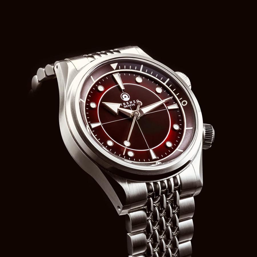 Đồng Hồ Nam Direnzo DRZ 05 SOLARIS RED NO DATE Màu Đỏ