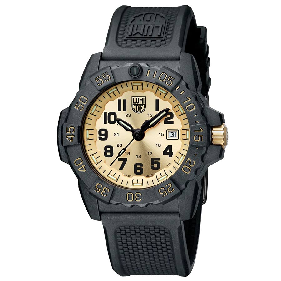 Đồng Hồ Nam Luminox Navy SEAL Gold, 45mm, Military / Diver Watch Màu Đen
