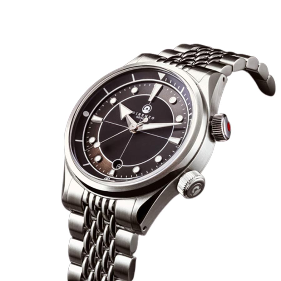 Đồng Hồ Nam Direnzo DRZ 05 SOLARIS BLACK DATE Màu Đen Bạc