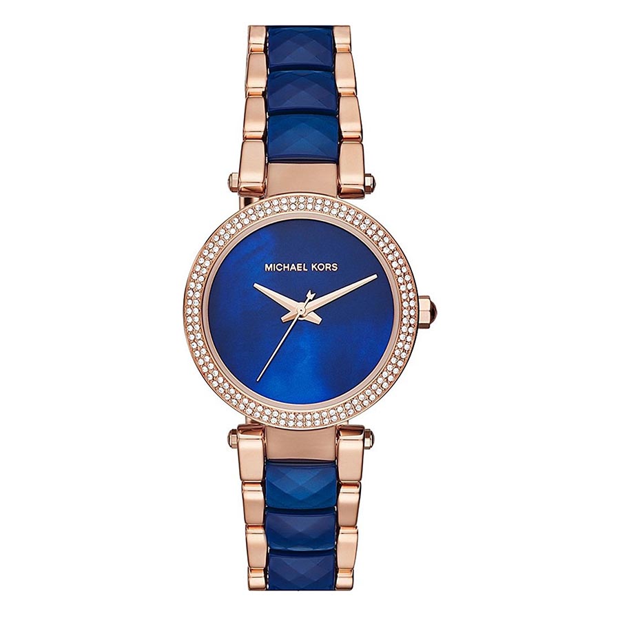 Đồng Hồ Nữ Michael Kors Parker Mini Watch 33mm 74187 Màu Xanh Dương