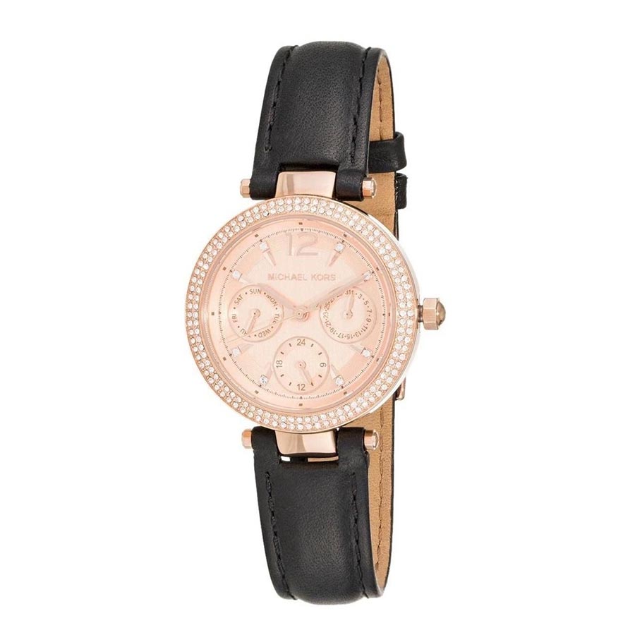 Đồng Hồ Nữ Michael Kors Parker MK2543 33mm Màu Đen Hồng