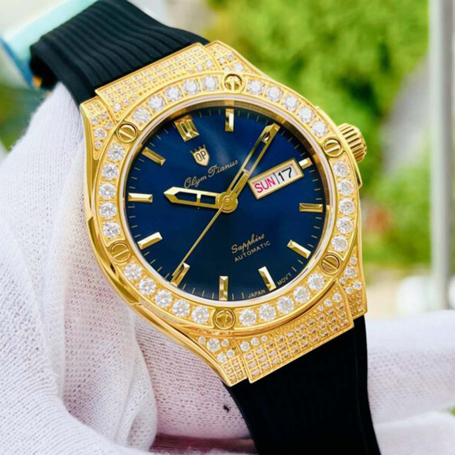 Đồng Hồ Nam Olym Pianus OP990-45ADDGK-GL-X Màu Đen