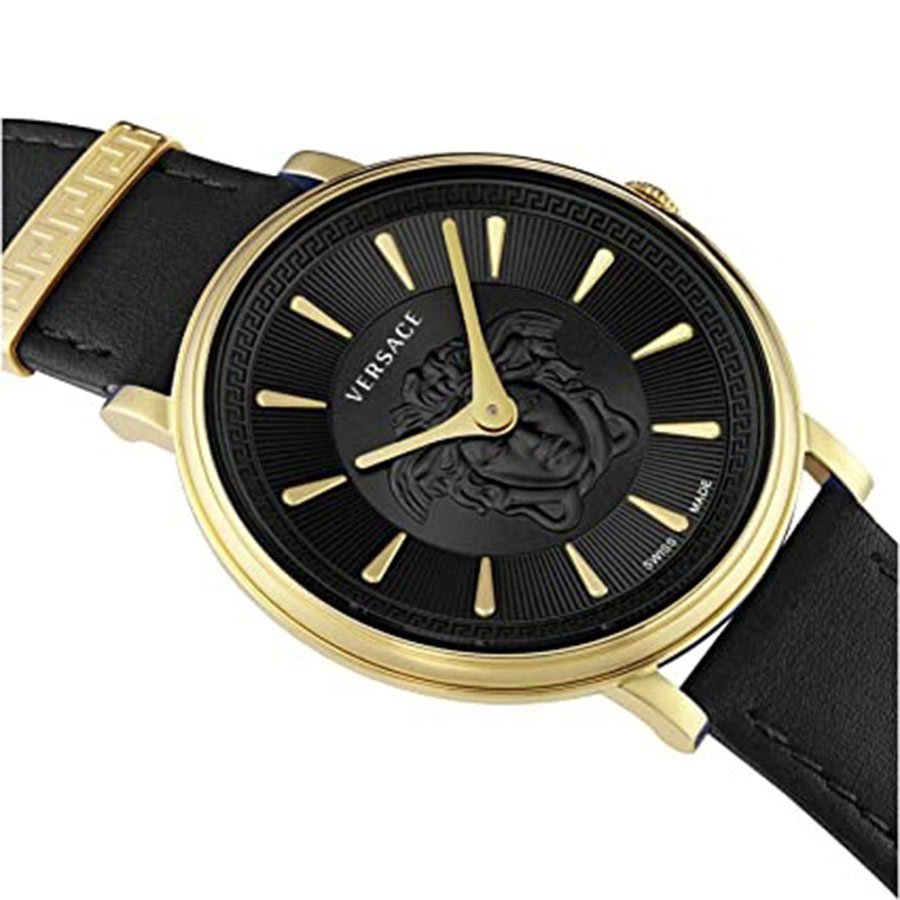 Đồng Hồ Nữ Versace V-Circle Medusa Watch VE8101919 38mm Màu Đen