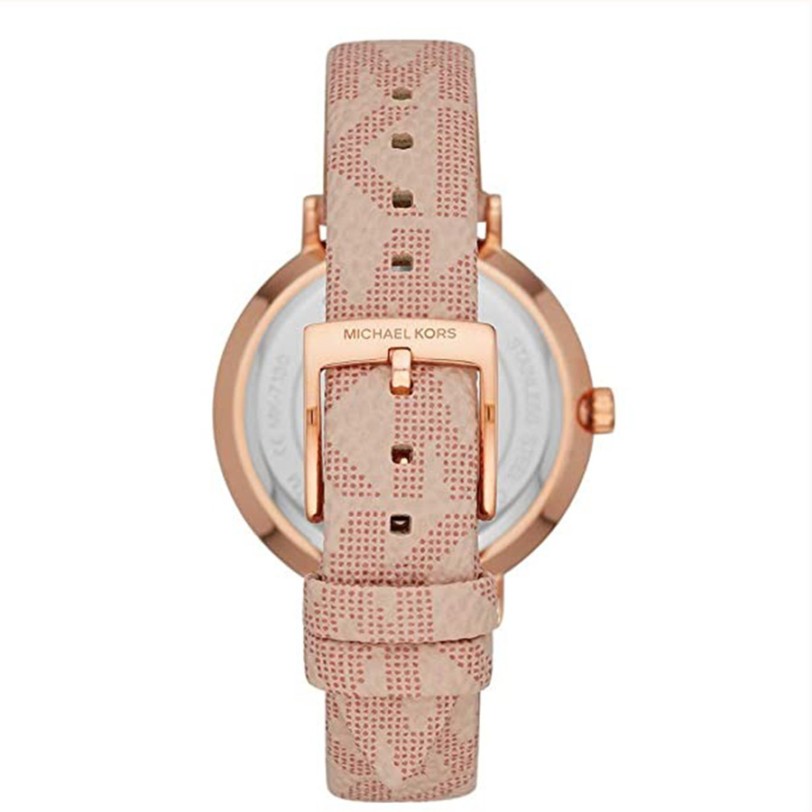 Đồng Hồ Nữ Michael Kors Jayne Rose Gold-Tone And Logo Watch MK7130 Màu Hồng