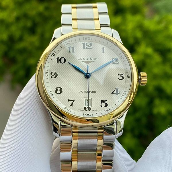 ng H Nam Longines Master Collection White Dial Steel And 18KT Yellow Gold Watch Mau Vang Tr ng