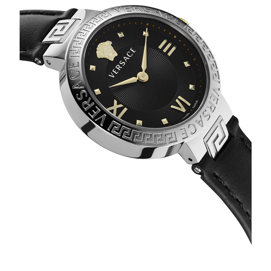 Đồng Hồ Nữ Versace Greca Women's Watch VE2K00221 Màu Đen Bạc