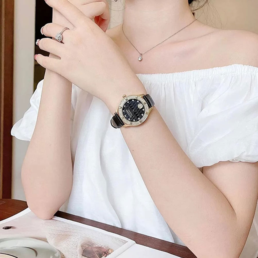 Đồng Hồ Nữ Versace Versus Canton Road Gold Black Ladies Watch VSP261419 Màu  Vàng Đen