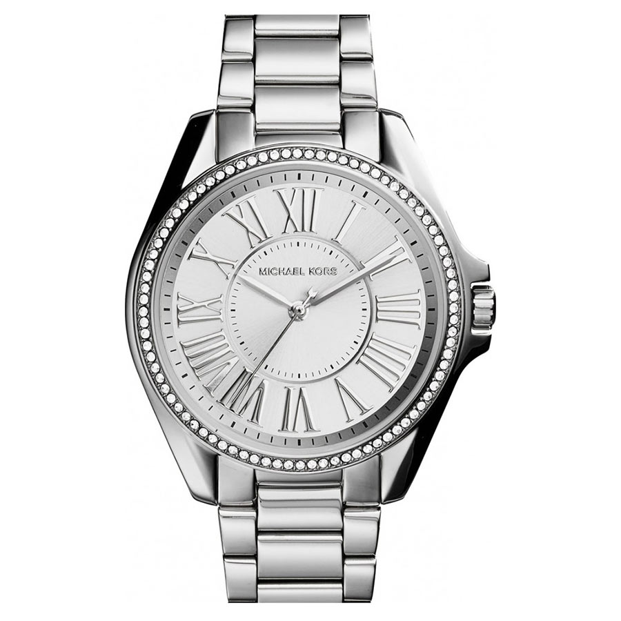 Đồng Hồ Nữ Michael Kors Kacie Silver Dial Stainless Steel Ladies Watch MK6183 Màu Bạc