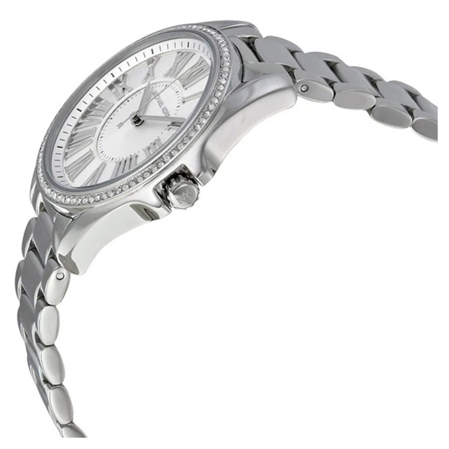 Đồng Hồ Nữ Michael Kors Kacie Silver Dial Stainless Steel Ladies Watch MK6183 Màu Bạc
