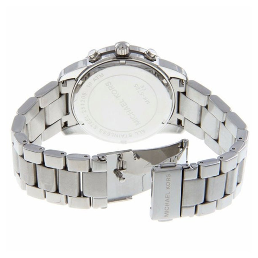 Đồng Hồ Nam Michael Kors MK5725 Mercer Silver Dial Stainless Steel Chronograph Watch Màu Trắng Bạc