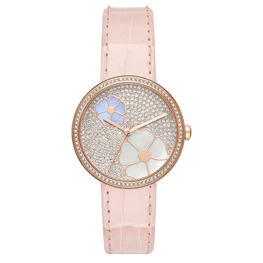Đồng Hồ Nữ Michael Kors Courtney Rose Gold Watch MK2718 36mm Màu Vàng Trắng